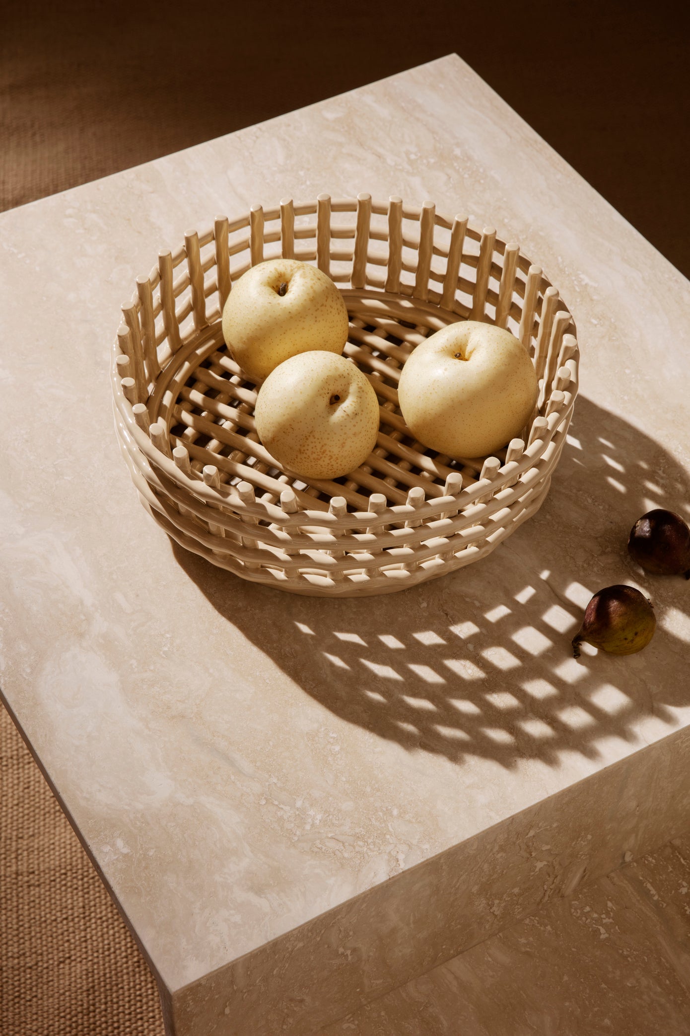 Ceramic Basket Centerpiece