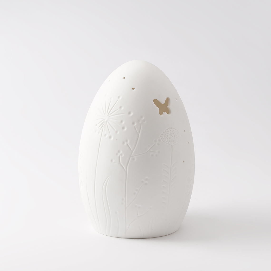 LED Ei Lampe - Blumen und Schmetterlinge