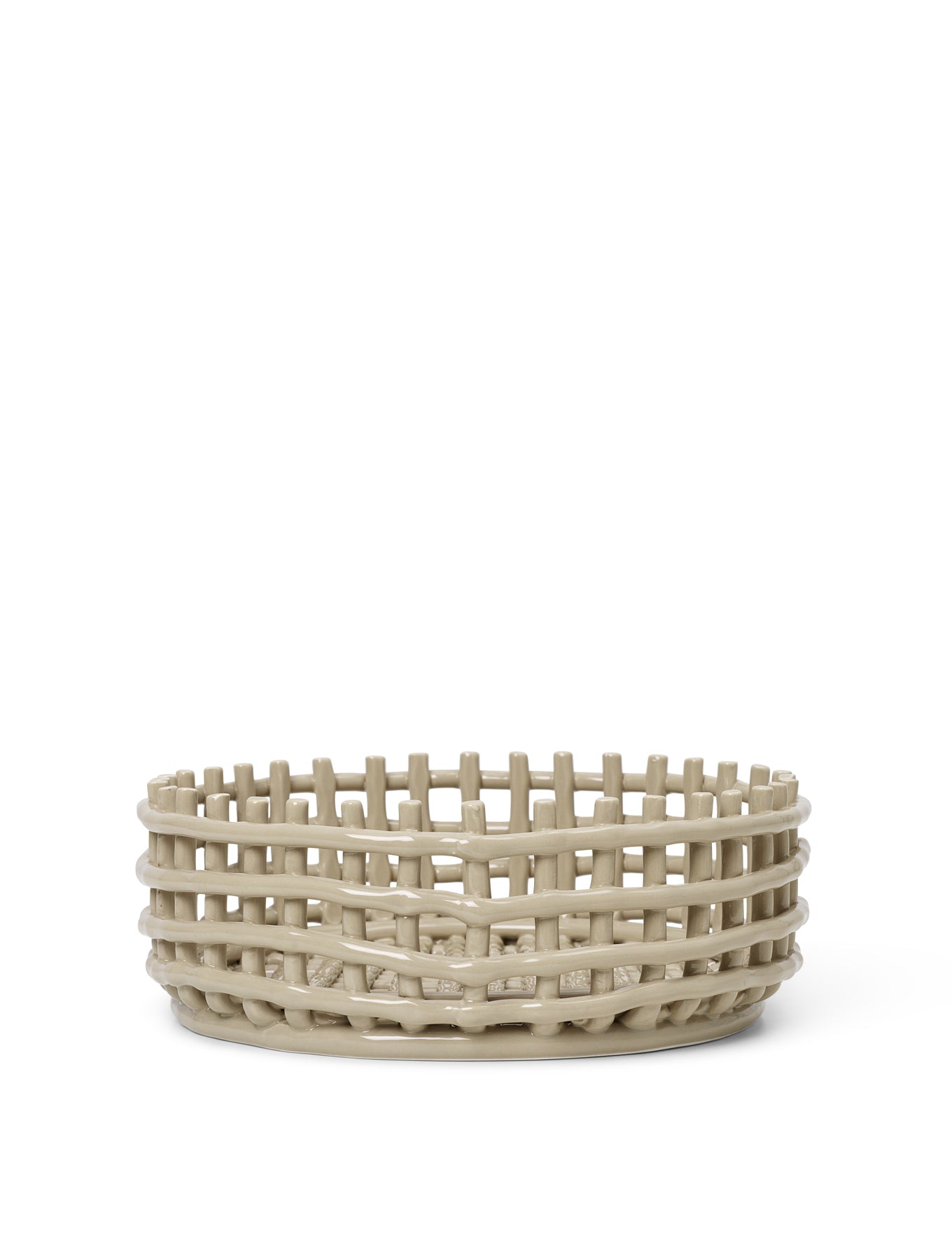 Ceramic Basket Centerpiece