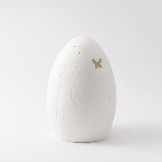 LED Ei Lampe - Blumen und Schmetterlinge