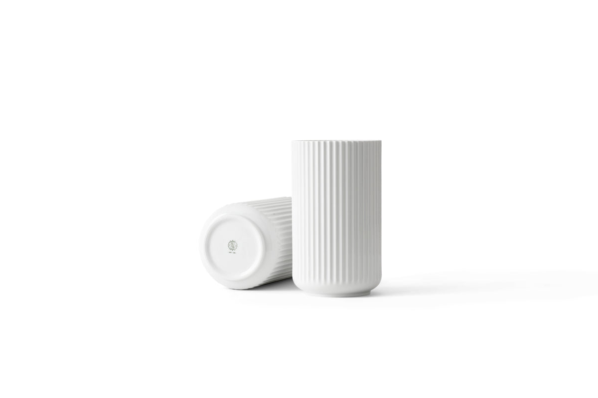 Lyngby Vase weiß matt